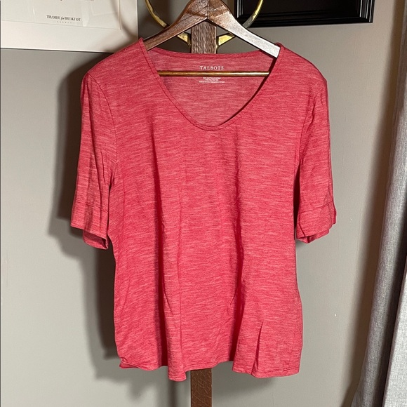 Talbots Tops - Talbots Women's Vibrant Red Short Sleeve Tee